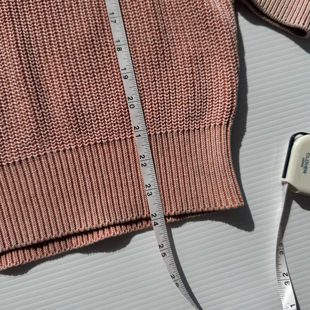 YFB Young Fabulous Broke Knit Sweater Apricot Pink Balloon Sleeve Women’s Medium - Picture 7 of 16